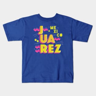 Retro 90s Juarez, Mexico Kids T-Shirt